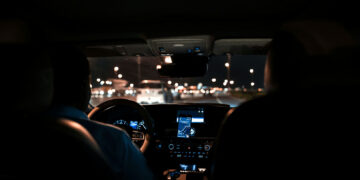 Nocna podróż z Uber