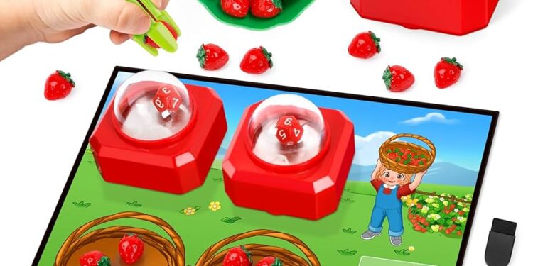 Kolorowe gry matematyczne uczą dzieci liczenia poprzez zabawę z cyferkami i kształtami