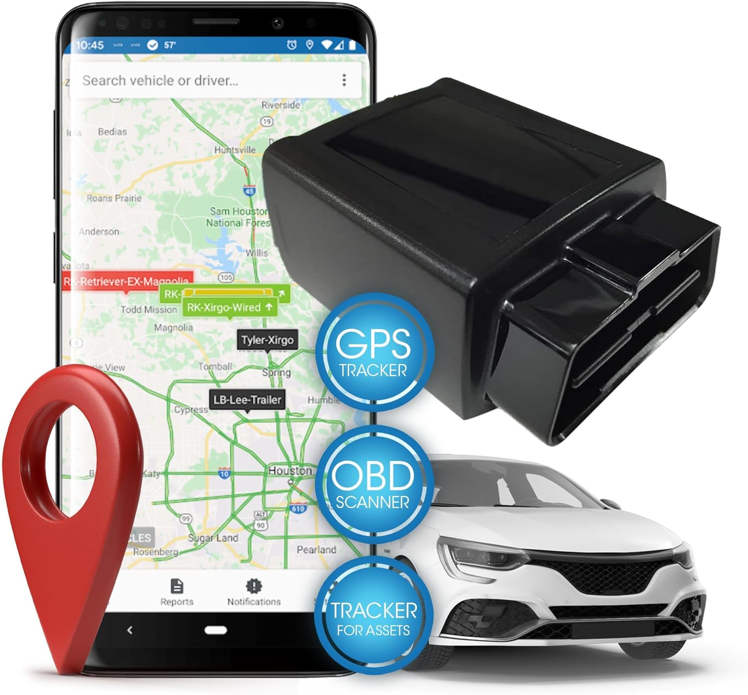 samochodowy GPS z możliwością udostępniania danych organom