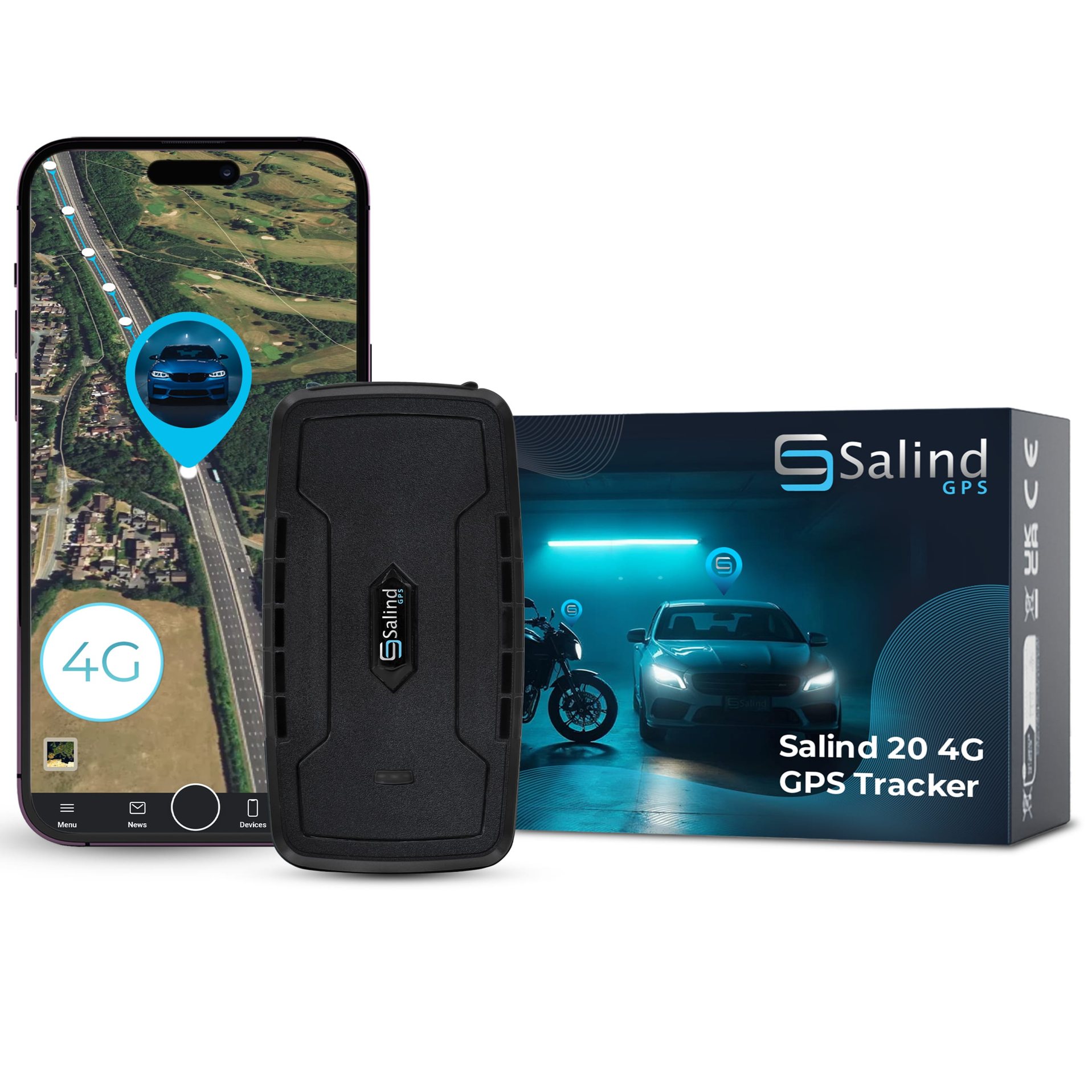samochodowy monitoring pozycji GPS na ekranie